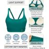 imageRUNNING GIRL Light Impact Sports Bras for Women Molded Cup Thin Strappy Sports Bra with Sewn in PadsTeal