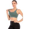 imageRUNNING GIRL Sports Bras for WomenPadded Sports Bra Tank Top Sexy Crisscross Back High Impact Longline Workout Yoga Bra1ash Green