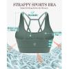imageRUNNING GIRL Sports Bras for WomenPadded Sports Bra Tank Top Sexy Crisscross Back High Impact Longline Workout Yoga Bra1ash Green