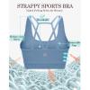 imageRUNNING GIRL Sports Bras for WomenPadded Sports Bra Tank Top Sexy Crisscross Back High Impact Longline Workout Yoga Bra1blue
