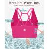 imageRUNNING GIRL Sports Bras for WomenPadded Sports Bra Tank Top Sexy Crisscross Back High Impact Longline Workout Yoga Bra1hot Pink