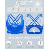 imageRUNNING GIRL Sports Bras for WomenPadded Sports Bra Tank Top Sexy Crisscross Back High Impact Longline Workout Yoga BraCerulean Blue