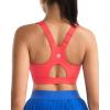 imageRUNNING GIRL High Impact Sports Bras for Women High Support Molded Cups Adjustable Straps Sports Bra with Sewn in PadsRed