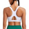 imageRUNNING GIRL High Impact Sports Bras for Women High Support Molded Cups Adjustable Straps Sports Bra with Sewn in PadsWhite