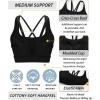imageRUNNING GIRL High Impact Sports Bras for Women High Support Running Sports Bra Moulded Cup Strappy Sports BrasAvblack