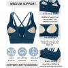 imageRUNNING GIRL High Impact Sports Bras for Women High Support Running Sports Bra Moulded Cup Strappy Sports BrasAvdark Blue