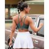 imageRUNNING GIRL High Impact Sports Bras for Women High Support Running Sports Bra Moulded Cup Strappy Sports BrasAvgreyish Green