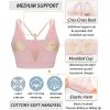 imageRUNNING GIRL High Impact Sports Bras for Women High Support Running Sports Bra Moulded Cup Strappy Sports BrasAvpink