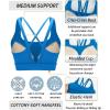 imageRUNNING GIRL High Impact Sports Bras for Women High Support Running Sports Bra Moulded Cup Strappy Sports BrasAvroyal Blue