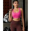 imageRUNNING GIRL High Impact Sports Bras for WomenRacerback Running Bra Workout Crop Tank Tops Longline Sports Bra Push upAhot Pink