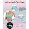 imageRUNNING GIRL High Impact Sports Bras for WomenRacerback Running Bra Workout Crop Tank Tops Longline Sports Bra Push upDgreen