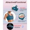 imageRUNNING GIRL High Impact Sports Bras for WomenRacerback Running Bra Workout Crop Tank Tops Longline Sports Bra Push upDgreen Leopard Multi