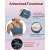 imageRUNNING GIRL High Impact Sports Bras for WomenRacerback Running Bra Workout Crop Tank Tops Longline Sports Bra Push upDnavy Blue