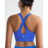 imageRUNNING GIRL Adjustable Straps High Impact Sports Bra for WomenHigh Support Workout Sports Bras with Sewn in PadsAcerulean Blue