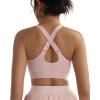 imageRUNNING GIRL Adjustable Straps High Impact Sports Bra for WomenHigh Support Workout Sports Bras with Sewn in PadsApink