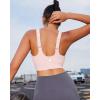 imageRUNNING GIRL Adjustable Straps High Impact Sports Bra for WomenHigh Support Workout Sports Bras with Sewn in PadsApink