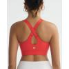 imageRUNNING GIRL Adjustable Straps High Impact Sports Bra for WomenHigh Support Workout Sports Bras with Sewn in PadsAred