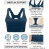 imageRUNNING GIRL Sports Bras for Women High Support High Impact Racerback Molded Cup Sports Bra Workout Yoga BrasDark Blue