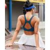 imageRUNNING GIRL Sports Bras for Women High Support High Impact Racerback Molded Cup Sports Bra Workout Yoga BrasDark Blue