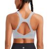 imageRUNNING GIRL Sports Bras for Women High Support High Impact Racerback Molded Cup Sports Bra Workout Yoga BrasGrey