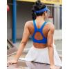 imageRUNNING GIRL Sports Bras for Women High Support High Impact Racerback Molded Cup Sports Bra Workout Yoga BrasRoyal Blue
