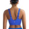 imageRUNNING GIRL Adjustable Straps High Impact Sports Bra for WomenHigh Support Workout Sports Bras with Sewn in PadsAcerulean Blue