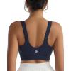imageRUNNING GIRL Adjustable Straps High Impact Sports Bra for WomenHigh Support Workout Sports Bras with Sewn in PadsAnavy