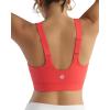 imageRUNNING GIRL Adjustable Straps High Impact Sports Bra for WomenHigh Support Workout Sports Bras with Sewn in PadsAred