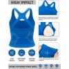 imageRUNNING GIRL Sports Bras for Women High Impact Molded Cup Compression Running Tops with Removable Pads Best for AD CupRoyal Blue