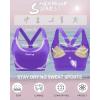 imageRUNNING GIRL Sports Bras for Women High Support Moulded Cup High Impact Sports Bras Racerback Workout Running Yoga BraAviolet