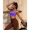 imageRUNNING GIRL Sports Bras for Women High Support Moulded Cup High Impact Sports Bras Racerback Workout Running Yoga BraAviolet