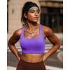 imageRUNNING GIRL Sports Bras for Women High Support Moulded Cup High Impact Sports Bras Racerback Workout Running Yoga BraAviolet