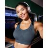 imageRUNNING GIRL Sports Bras for Women High Support Moulded Cup High Impact Sports Bras Racerback Workout Running Yoga BraDeep Grey