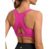 imageRUNNING GIRL Sports Bras for Women High Support Moulded Cup High Impact Sports Bras Racerback Workout Running Yoga BraHot Pink