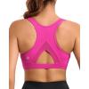 imageRUNNING GIRL Sports Bras for Women High Support Moulded Cup High Impact Sports Bras Racerback Workout Running Yoga BraHot Pink