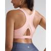 imageRUNNING GIRL Sports Bras for Women High Support Moulded Cup High Impact Sports Bras Racerback Workout Running Yoga BraPink Peony