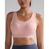 imageRUNNING GIRL Sports Bras for Women High Support Moulded Cup High Impact Sports Bras Racerback Workout Running Yoga BraPink Peony