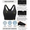 imageRUNNING GIRL High Impact Sports Bra for WomenZip Front Adjustable Strap CrissCross Back Padded Workout Yoga BraAblack