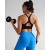imageRUNNING GIRL Sports Bra for WomenY Back Molded Cup Strappy Running Sports Bra with Sewn in PadsBlack