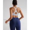 imageRUNNING GIRL Sports Bra for WomenY Back Molded Cup Strappy Running Sports Bra with Sewn in PadsGrey