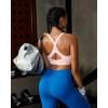 imageRUNNING GIRL Sports Bra for WomenY Back Molded Cup Strappy Running Sports Bra with Sewn in PadsPink