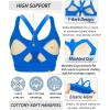 imageRUNNING GIRL Sports Bra for WomenY Back Molded Cup Strappy Running Sports Bra with Sewn in PadsSparkle Blue