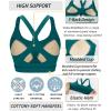 imageRUNNING GIRL Sports Bra for WomenY Back Molded Cup Strappy Running Sports Bra with Sewn in PadsTeal