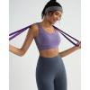 imageRUNNING GIRL Sports Bras for Women High Support Molded Cup Strappy High Impact Sports Bras for Women with Sewn in PadsPurple