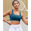 imageRUNNING GIRL Sports Bras for Women High SupportRacerback High Impact Grey Sports Bra Moulded Cup Workout Bra Push upDnavy Blue