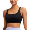 imageRUNNING GIRL Sports Bra for Women Molded Cup High Impact Sports Bras for Women with Sewn in PadsBlack