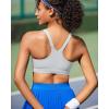 imageRUNNING GIRL Sports Bra for Women Molded Cup High Impact Sports Bras for Women with Sewn in PadsGrey
