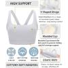 imageRUNNING GIRL Sports Bra for Women Molded Cup High Impact Sports Bras for Women with Sewn in PadsGrey
