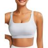 imageRUNNING GIRL Sports Bra for Women Molded Cup High Impact Sports Bras for Women with Sewn in PadsGrey