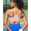 imageRUNNING GIRL Sports Bra for Women Molded Cup High Impact Sports Bras for Women with Sewn in PadsPink